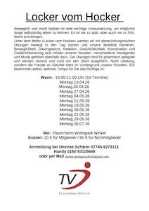 Flyer Locker vom Hocker