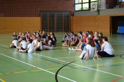 Alle Turnerinnen und Turner in der Halle, Vereinsmeisterschaften 2018