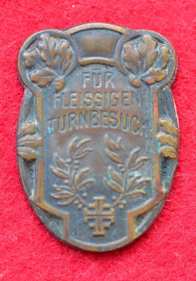 Plakette „Für fleißigen Turnbesuch“