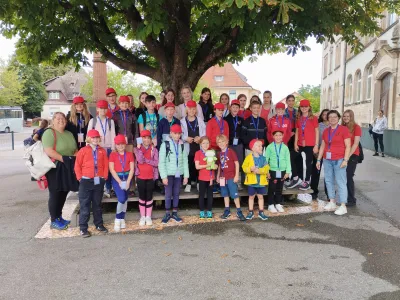 Gruppenfoto der TVJ-Kinder und Betreuer in Bühl 2025
