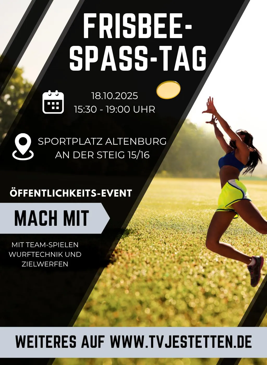 Frisbee-Spaß-Tag am 18.10.2025